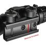 CVLIFE 4x32 Tactical Rifle Scope Red & Green &Blue Illuminated Reticle Scope with Fiber Optic Sight