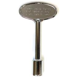 Midwest Hearth Universal Valve Key for Gas Fire Pits and Fireplaces - Polished Chrome (3-Inch)