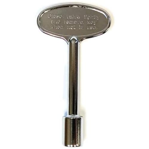 Midwest Hearth Universal Valve Key for Gas Fire Pits and Fireplaces - Polished Chrome (3-Inch)