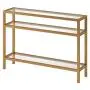 Henn&Hart Console Table, 42'', Gold Henn&Hart Console Table, 42'', Gold