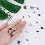 PH PandaHall 12 Sets Metal Zipper Latch Slider Retainer 3 Color #3#5#8#10 Insertion Pin Zipper Bottom Zipper Stopper for Metal Zipper Repair Zip Sewing Replacement DIY