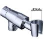 100% Metal Shower Head Holder for Hand Held Showerhead, Adjustable Bracket Holder, Shower arm Adapter, Universal Shower Arm Mount,Chrome Finish