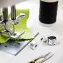 Magicfour Bobbin Case, 6 Pack Stainless Steel Sewing Machine Bobbin Case and 6 Pack Sewing Machine Bobbins Sewing Machine Accessories Part for Front Loading 15 Class Machines