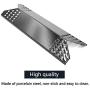 Hongso Gas Grill Heat Shield for Members Mark Grill Parts 720-0691a, 720-0778a, 720-0778c, Nexgrill 720-0778a, 4-Pack 15 1/4 inch Porcelain Steel Heat Plate Tent Flame Tamer BBQ Burner Cover,PPZ691