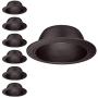 TORCHSTAR 6 Inch Recessed Can Light Trim, Oil Rubbed Bronze Metal Step Baffle Trim, for PAR30, PAR38, BR30, BR40 Light Bulb & 6” Recessed Light Can, Fit Halo/Juno Remodel Recessed Housing, Pack of 6