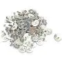 BALABALA 50 Sets 18mm Silver Tone Magnetic Buttons Snap Clasps for Handbag Purses Bags Clothes Leather Sewing Craft DIY