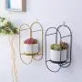 VanEnjoy Modern White Ceramic Desktop Wall Planters Vase and Copper, Succulent Pot Air Plants Mini Cactus Artificial Flowers Hanging Geometric Wall Decor (Oval Black) VanEnjoy Modern White Ceramic Desktop Wall Planters Vase and Copper, Succulent Pot Air Plants Mini Cactus Artificial Flowers Hanging Geometric Wall Decor (Oval Black)