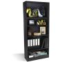 Atlantic Oskar 5 Shelf Bookcase, Espresso PN38408139