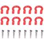 RC Car Trailer Buckle, 8 Pcs Metal Tow Shackle Rescue Lock Catch for RC Climbing Crawler Car Accessory Parts