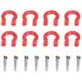 RC Car Trailer Buckle, 8 Pcs Metal Tow Shackle Rescue Lock Catch for RC Climbing Crawler Car Accessory Parts