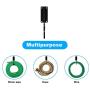 Urban Deco Hose Holder Hook, Wall Mounted Water Hose Storage Hanger,Heavy Duty Metal Hose Bracket,Holds 125-Feet of 5/8-Inch Hosepipe Black