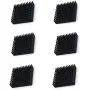 BfyBest 6pcs Aluminum Chipset Heat Radiator Cooling Fin Heatsink 40mm x 40mm x 11mm Black