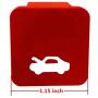 Hood Latch Release Handle Cable Repair Kit Billet Aluminum for Honda CRV 1997-2006,Element 2003-2011,Ridgeline 2006-2014,Civic 1996 - 2011(Red)