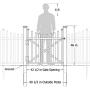 Zippity Outdoor Products ZP19019 Manchester Vinyl Gate, White