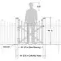 Zippity Outdoor Products ZP19019 Manchester Vinyl Gate, White Zippity Outdoor Products ZP19019 Manchester Vinyl Gate, White