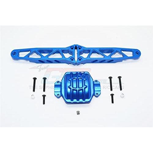 Axial Yeti XL Monster Buggy Upgrade Parts Aluminum Rear Axle Housing Mount - 3Pcs Set Blue