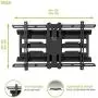 Kanto PDX680 Full Motion Articulating TV Wall Mount for 39-inch to 80-inch TVs Weighing up to 125 Pounds | Integrated Cable Management | Low Profile and 24-in Extension | Black Kanto PDX680 Full Motion Articulating TV Wall Mount for 39-inch to 80-inch TVs Weighing up to 125 Pounds | Integrated Cable Management | Low Profile and 24-in Extension | Black