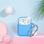 AirPods Case Cover with Keychain, Full Protective Silicone AirPods Accessories Skin Cover for Women Girl with Apple AirPods Wireless Charging Case,Front LED Visible-Light Blue AirPods Case Cover with Keychain, Full Protective Silicone AirPods Accessories Skin Cover for Women Girl with Apple AirPods Wireless Charging Case,Front LED Visible-Light Blue