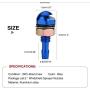 2pcs Windshield Washer Nozzle, Keenso Universal Car Auto Windshield Wiper Spray Jet Nozzle Replacement Kit(Blue)