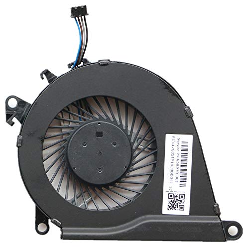 USKKS New CPU Cooling Fan for HP Pavilion 15-BC 15-BC000 15-BC010NR 15-BC018CA 15-BC020NR 15-BC047CL 15-BC051NR 15-BC060NR 15-BC067NR 15-BC100 15-BC200 Omen 15-AX, P/N: 858970-001