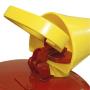Eagle UI-20-FS Red Galvanized Steel Type 1 Gasoline Safety Can with Funnel, 2 gallon Capacity, 9.5'' Height, 11.25'' Diameter