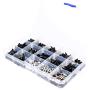 FPVDrone RC Car Screws Kits M3/M4/E Buckle/Shell Buckle/Screw Nuts/Hex Screws/Plugs RC Repair Tool Kit for HSP/Wltoys/Traxxa Scale RC Cars(500PCS)
