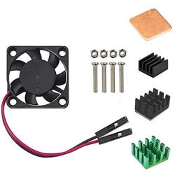 Easycargo Raspberry Pi Fan Heatsink Kit for Cooling Cooler Raspberry Pi 3, Pi 2, Pi Model B+ (Green 1-Pack)