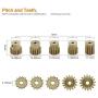 5PCS 32DP 540 Motor Pinion Gear 12T 13T 14T 15T 16T 3.175mm Shaft Pinion Gears Parts Set Kit for 1/10 RC Car Brushless Brush Motor