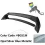 IKON MOTORSPORTS, Trunk Spoiler Compatible With 2006-2011 Honda Civic, Painted #BG51M Opal Silver Blue Metallic ABS Exterior Trunk Rear Spoiler Wing Tail Roof Top Lid, 2007 2008 2009 2010 IKON MOTORSPORTS, Trunk Spoiler Compatible With 2006-2011 Honda Civic, Painted #BG51M Opal Silver Blue Metallic ABS Exterior Trunk Rear Spoiler Wing Tail Roof Top Lid, 2007 2008 2009 2010
