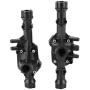 Drfeify Rear Axle Housing, 1/10 RC Metal Front Rear Axle Housing Cover Rear Axle Housing Compatible with Traxxas TRX4(Black)