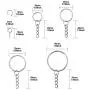 Swpeet 300Pcs Sliver Key Chain Rings Kit, 100Pcs Keychain Rings with Chain and 100Pcs Jump Ring with 100Pcs Screw Eye Pins Bulk for Jewelry Findings Making - 3/5 Inch, 4/5 Inch, 1 Inch, 6/5 Inch Swpeet 300Pcs Sliver Key Chain Rings Kit, 100Pcs Keychain Rings with Chain and 100Pcs Jump Ring with 100Pcs Screw Eye Pins Bulk for Jewelry Findings Making - 3/5 Inch, 4/5 Inch, 1 Inch, 6/5 Inch
