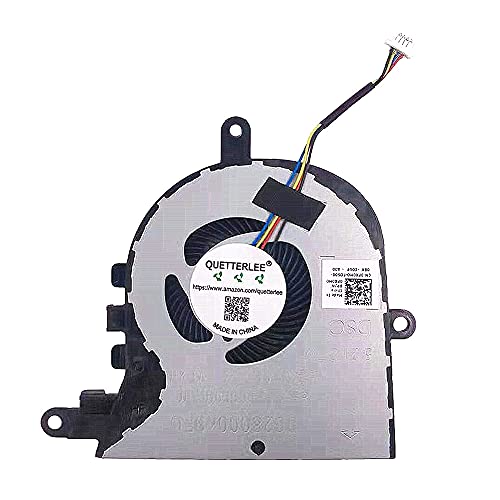 QUETTERLEE Replacement New CPU Cooling Fan for Dell Latitude 3590 L3590 E3590 Inspiron 15 5570 5575 5770 17-3780 3793 5770 Vostro 3580 3590 3591 3593 Series 0FX0M0 DC28000K9D0 DFS1503055P0T FK3A Fan