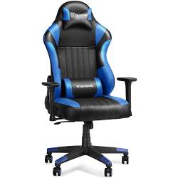 YITAHOME Gaming Chair Big and Tall Heavy Duty 400lbs Ergonomic Video Game Chair Racing Style High Back Office Computer Chair with Headrest and Lumbar Support,Blue