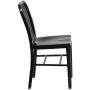 Flash Furniture Commercial Grade Black Metal Indoor-Outdoor Chair