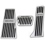 For Mazda CX-5 CX5 2013-2019 1st Generation Accessories Aluminum Automatic Transmission Non-Slip Metal Rubber Brake Foot Car Pedal Gas Pedal Covers Set Kit 3pcs