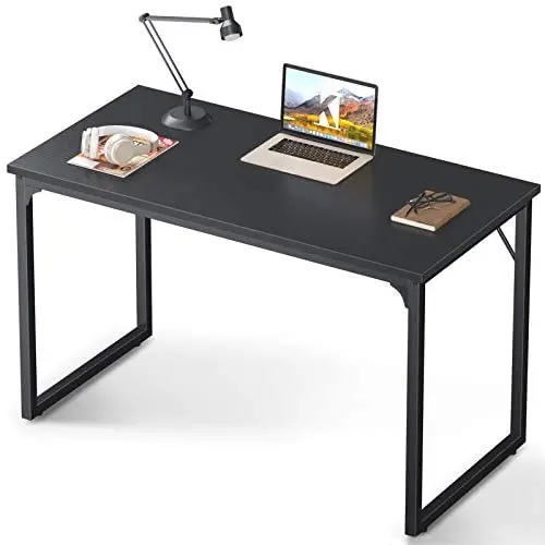 Coleshome Computer Desk 47'', Modern Simple Style Desk for Home Office, Sturdy Writing Desk,Black Coleshome Computer Desk 47'', Modern Simple Style Desk for Home Office, Sturdy Writing Desk,Black