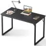 Coleshome Computer Desk 47'', Modern Simple Style Desk for Home Office, Sturdy Writing Desk,Black Coleshome Computer Desk 47'', Modern Simple Style Desk for Home Office, Sturdy Writing Desk,Black