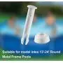 Xhwykzz 12 PCS Plastic Pool Joint Pins 10312 (2.36in) for Intex 13ft -24ft (2015 & Before) 10ft-12ft (2016 & After) Metal & Prism Frame Pools with Extra Rubber Seals Pool Replacement (White) Xhwykzz 12 PCS Plastic Pool Joint Pins 10312 (2.36in) for Intex 13ft -24ft (2015 & Before) 10ft-12ft (2016 & After) Metal & Prism Frame Pools with Extra Rubber Seals Pool Replacement (White)
