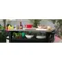 Keter Unity XL Portable Outdoor Table and Storage Cabinet with Hooks for Grill Accessories-Stainless Steel Top for Patio Kitchen Island or Bar Cart, Dark Grey Keter Unity XL Portable Outdoor Table and Storage Cabinet with Hooks for Grill Accessories-Stainless Steel Top for Patio Kitchen Island or Bar Cart, Dark Grey
