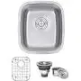 Ruvati 15 x 18 Inch Undermount 16 Gauge Stainless Steel Bar Prep Sink - RVM4110