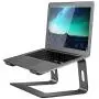 Soundance Laptop Stand, Aluminum Computer Riser, Ergonomic Laptops Elevator for Desk, Metal Holder Compatible with 10 to 15.6 Inches Notebook Computer, Black