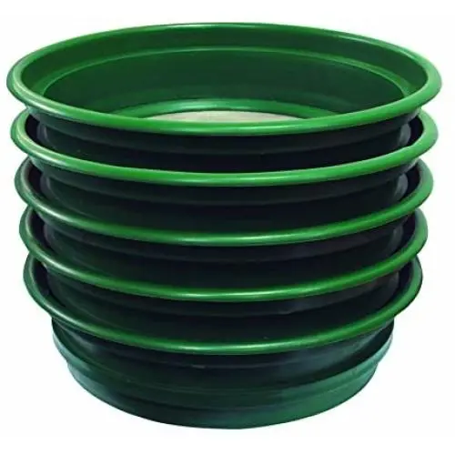 SE 5-Piece Set of Patented Stackable 13-¼” Sifting Pans - GP2-5 SET SE 5-Piece Set of Patented Stackable 13-¼” Sifting Pans - GP2-5 SET