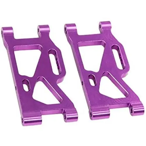 Mingbai Alloy Front&Rear Suspension Arms for WLtoys 124019 1/12 RC Car, RC Car Upgrade Metal Front&Rear Swing Arm Spare Part (2-Pack Rear Swing Arm)