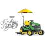 Yellow Lawn Mower Complete w/Mounting Bracket 41.5'' Umbrella Canopy Coverage Farmer Bobs Parts 405930