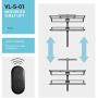 Motorized Large Wall Shelves Lift for Garage Storage, Electric Heavy Duty Shelves for Garage, Basement, Laundry Organization. 46.5'' x 28.0''