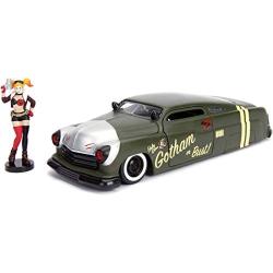 Jada Toys DC Comics Bombshells Harley Quinn & 1951 Mercury Die-cast Car, 1: 24 Scale Vehicle & 2.75'' Collectible Figurine 100% Metal