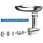 X Home Meat Grinder Attachment Compatible with Kitchenaid Stand Mixer, Durable Metal Food Grinder Attachment with 2 Sausages Stuffing Tubes, 3 Grinding Blades, 4 Grinding Plates, Not Dishwasher Safe X Home Meat Grinder Attachment Compatible with Kitchenaid Stand Mixer, Durable Metal Food Grinder Attachment with 2 Sausages Stuffing Tubes, 3 Grinding Blades, 4 Grinding Plates, Not Dishwasher Safe