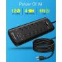Power Strip,Witeem Surge Protector with 12-Outlet (1875W/15A,4360Joules) and 4 USB Charging Ports (5V/6A,30W),6Ft Extension Cord,Wall Mountable Overload Protection Outlet for Home & Office, Black Power Strip,Witeem Surge Protector with 12-Outlet (1875W/15A,4360Joules) and 4 USB Charging Ports (5V/6A,30W),6Ft Extension Cord,Wall Mountable Overload Protection Outlet for Home & Office, Black