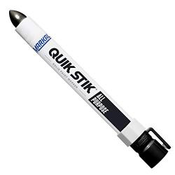 Markal 61050 Quik Stik Twist Long-Lasting Solid Paint Marker, Black (Pack of 12)