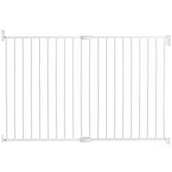 Munchkin Extending XL Tall and Wide Baby Gate,  Hardware Mounted Safety Gate for Stairs, Hallways and Doors, Extends 33'' - 56'' Wide, Metal, White